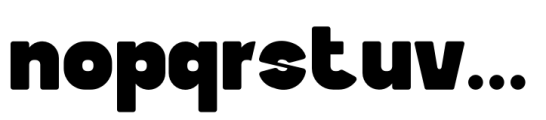 Ubre Regular Font LOWERCASE