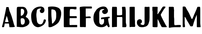 Uchiyama-Regular Font LOWERCASE