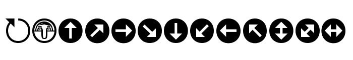 Uchrony Arrows Regular Font LOWERCASE