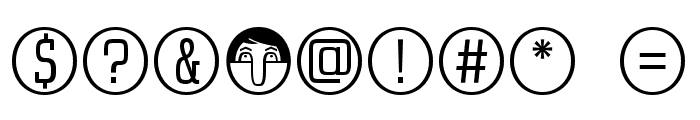 Uchrony Circle Light Font OTHER CHARS