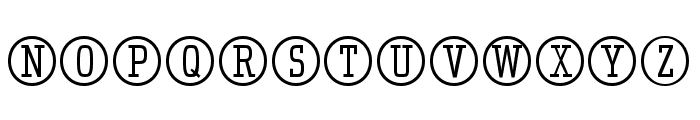 Uchrony Circle Light Font UPPERCASE