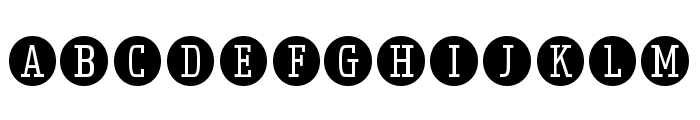 Uchrony Circle Light Font LOWERCASE