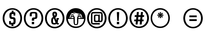 Uchrony Circle Regular Font OTHER CHARS