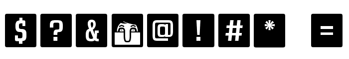 Uchrony Cube Regular Font OTHER CHARS