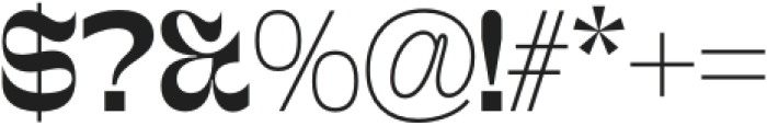 Uertas-Regular otf (400) Font OTHER CHARS