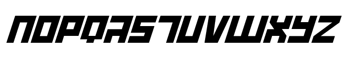 UFO Hunter Expanded Italic Font UPPERCASE