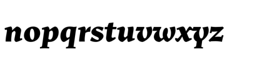 Uffizi ExtraBold Italic Font LOWERCASE