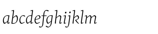 Uffizi ExtraLight Italic FONT