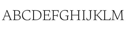 Uffizi ExtraLight Font UPPERCASE