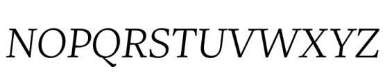 Uffizi Light Italic Font UPPERCASE