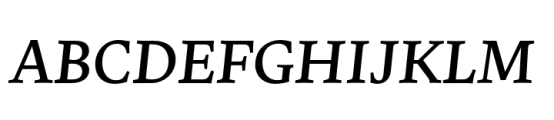 Uffizi Medium Italic Font UPPERCASE