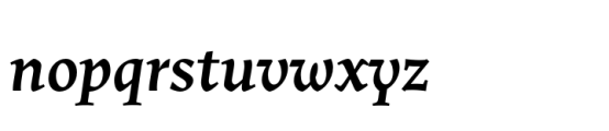 Uffizi Medium Italic Font LOWERCASE
