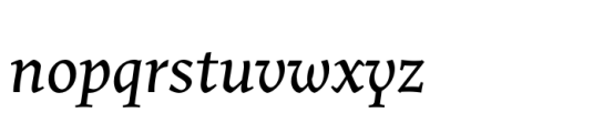 Uffizi Regular Italic Font LOWERCASE