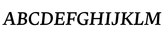 Uffizi SemiBold Italic Font UPPERCASE