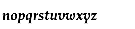Uffizi SemiBold Italic Font LOWERCASE