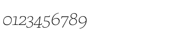 Uffizi Thin Italic Font OTHER CHARS