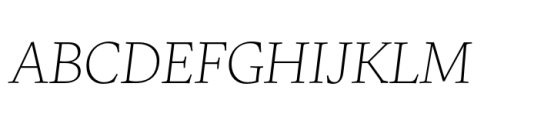Uffizi Thin Italic Font UPPERCASE