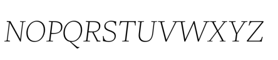 Uffizi Thin Italic Font UPPERCASE
