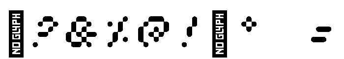 UFO! Mono Font OTHER CHARS