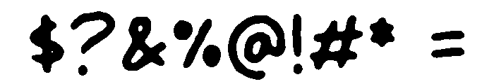 Ugly Form Font OTHER CHARS
