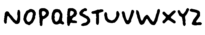 Ugly Form Font LOWERCASE