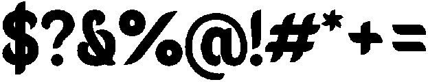 Ughtie Bold otf (700) Font OTHER CHARS