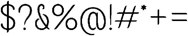 Ughtie ExtraLight otf (200) Font OTHER CHARS