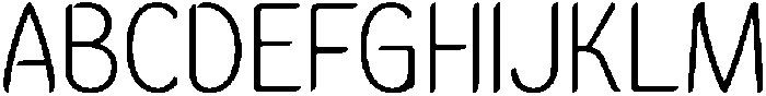 Ughtie ExtraLight otf (200) Font UPPERCASE