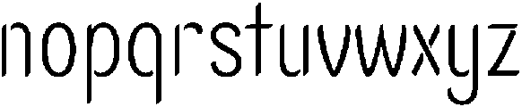 Ughtie ExtraLight otf (200) Font LOWERCASE
