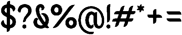 Ughtie Medium otf (500) Font OTHER CHARS