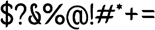 Ughtie Regular otf (400) Font OTHER CHARS