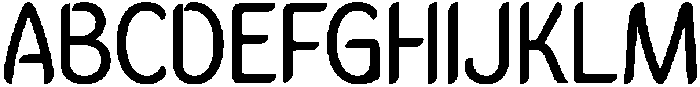 Ughtie Regular otf (400) Font UPPERCASE