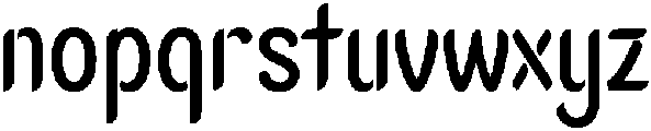Ughtie Regular otf (400) Font LOWERCASE