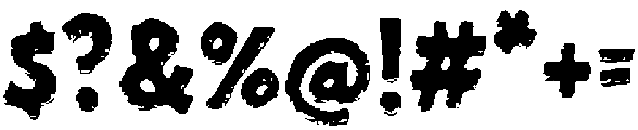 Ugly Cardboard Regular otf (400) Font OTHER CHARS