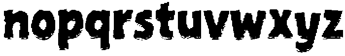 Ugly Cardboard Regular otf (400) Font LOWERCASE