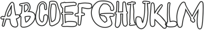 Ugly Oleo Outline otf (400) Font UPPERCASE
