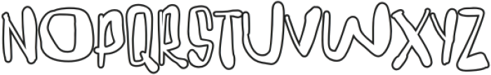Ugly Oleo Outline otf (400) Font UPPERCASE