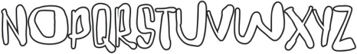 Ugly Oleo Outline ttf (400) Font UPPERCASE