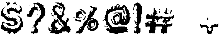 Ugly-Skin Regular otf (400) Font OTHER CHARS
