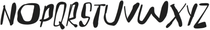 UglyOleo-Italic otf (400) Font UPPERCASE