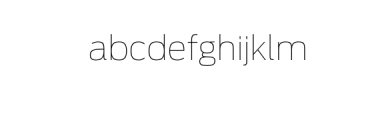 Ugich Sans-Thin.otf Font LOWERCASE