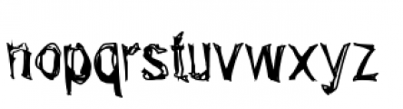 Uglystick Font LOWERCASE
