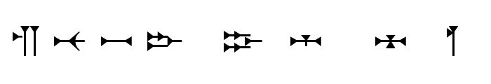 Ugaritic 3 Font OTHER CHARS