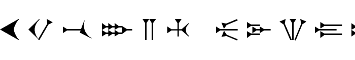 Ugaritic 3 Font UPPERCASE