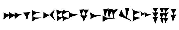 UgariticGG Font LOWERCASE