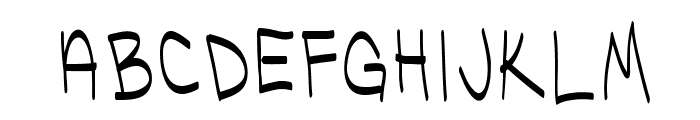 UglyKids-Thin Font LOWERCASE