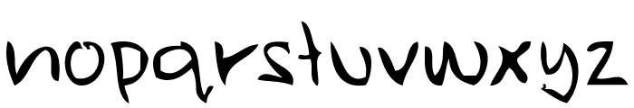 ugly hand writing Font LOWERCASE