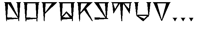 Ugarit Coin Medium Font UPPERCASE