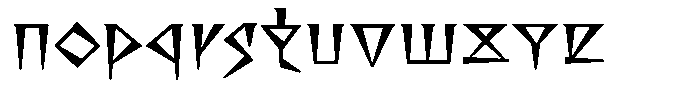 Ugarit Coin Medium Font LOWERCASE