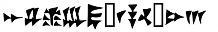 Ugarit Font LOWERCASE